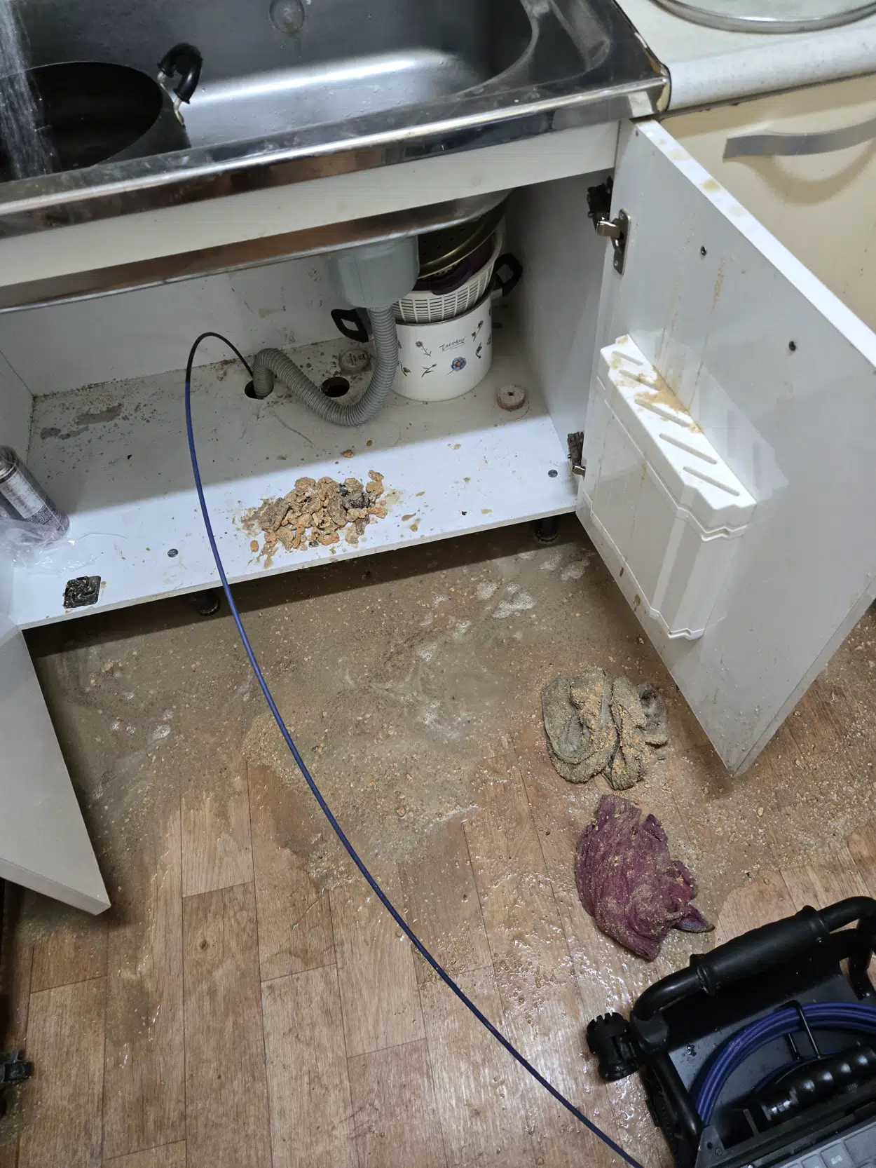 대구싱크대막힘 작업사진