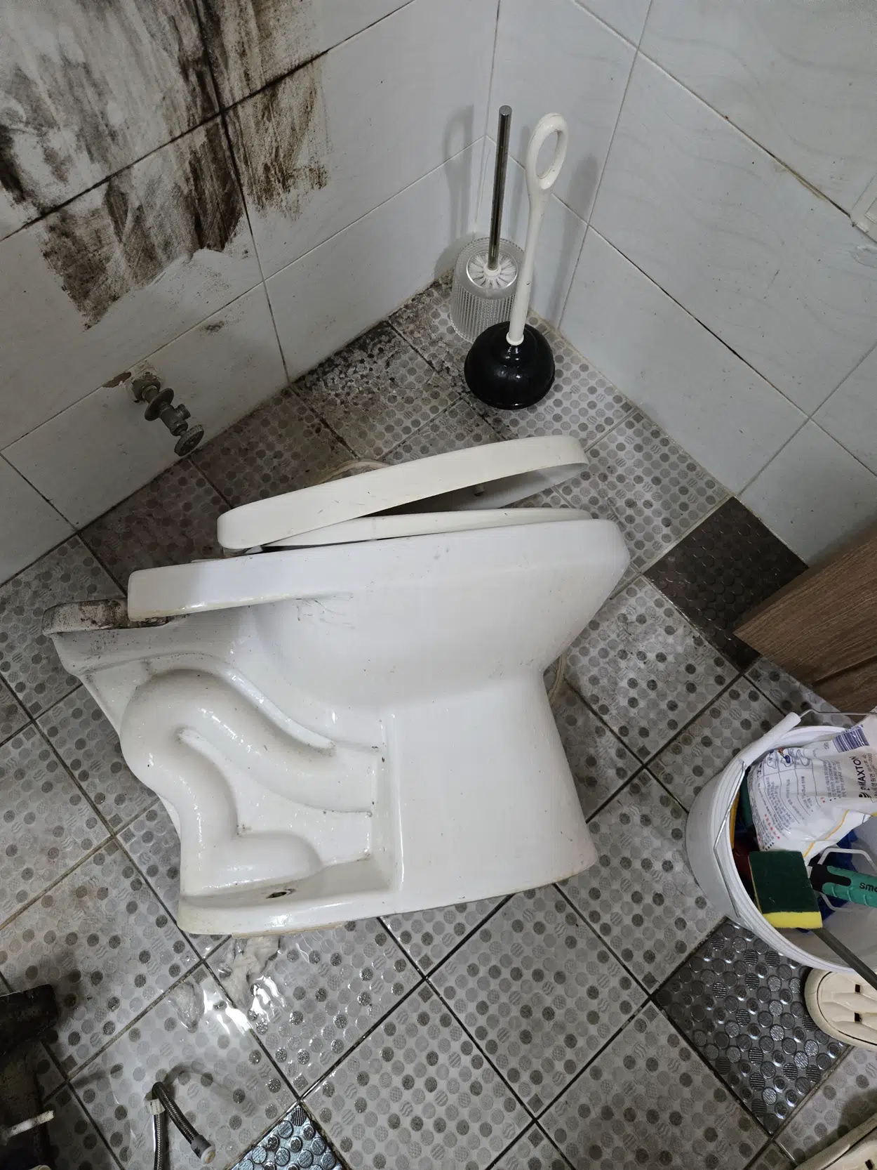 대구변기막힘 1번째 배관 작업사진